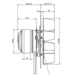 Вентилатор за димни газове с датчик хол, 72Watt, 400m3/h - Image 4
