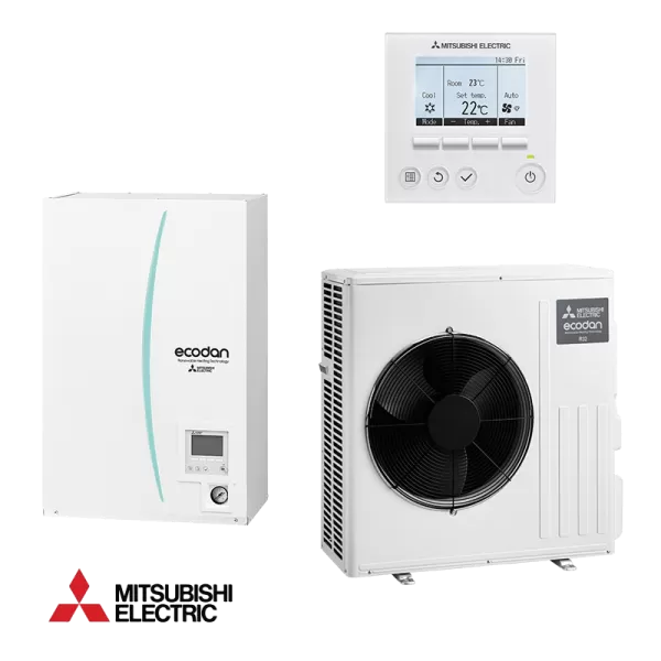 Termopompa-hydro-box-mitsubishi-ecodan-ersd-vm2-d-suz-swm40-va Tермопомпа Hydro box Mitsubishi Ecodan ERSD-VM2D + SUZ-SWM600VA - Image 1