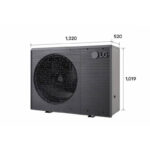 LG термопомпа Monoblock 12 kW, R32, HM121MRS.UB40 - Image 2